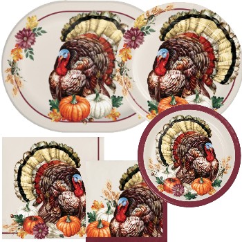 Thanksgiving paper plates and napkins