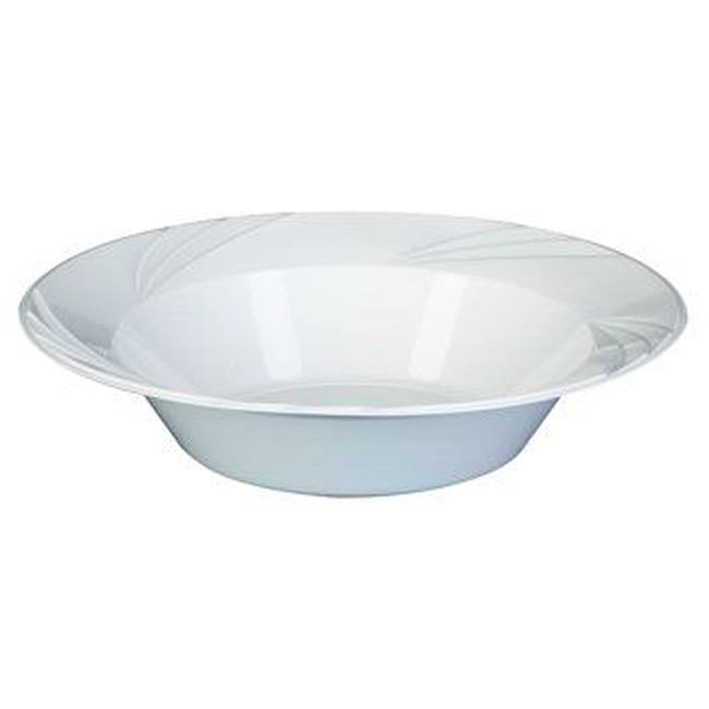 White Newbury Heavy Duty Elegant 12 oz Plastic Soup Bowls Party at