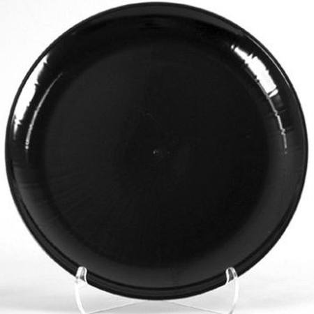 Black Round Plastic Serving Platter 16, Round Plastic Serving Plates