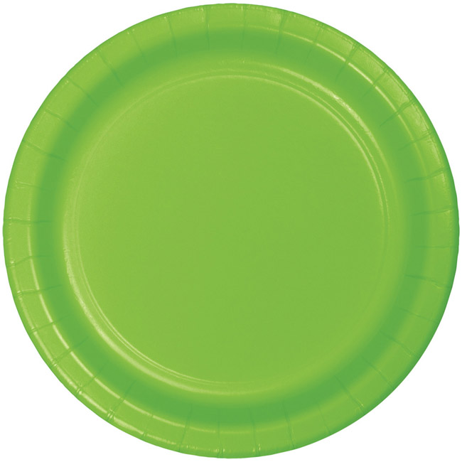 Lime Green Heavy Duty 7inch Paper Plates Party at Lewis Elegant Party