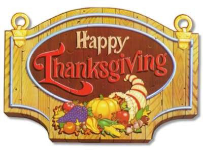 Happy Thanksgiving Sign: Party at Lewis Elegant Party Supplies, Plastic ...
