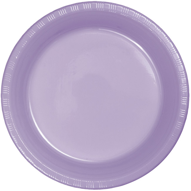 Lavender Premium 9inch Plastic Plates Party at Lewis Elegant Party
