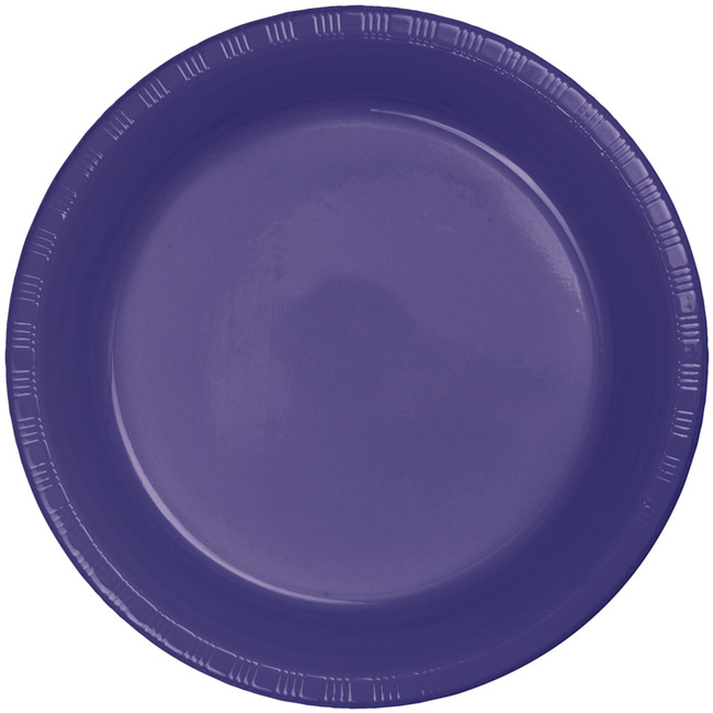 Purple Premium 10inch Plastic Plates Party at Lewis Elegant Party