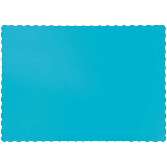 Bermuda Blue Paper Placemats Party at Lewis Elegant Party Supplies