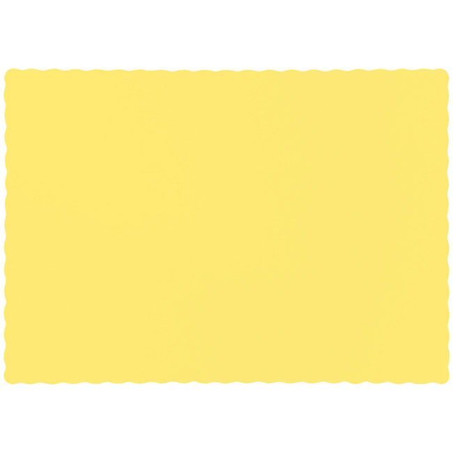 Yellow Paper Placemats Party at Lewis Elegant Party Supplies, Plastic Dinnerware, Paper Plates