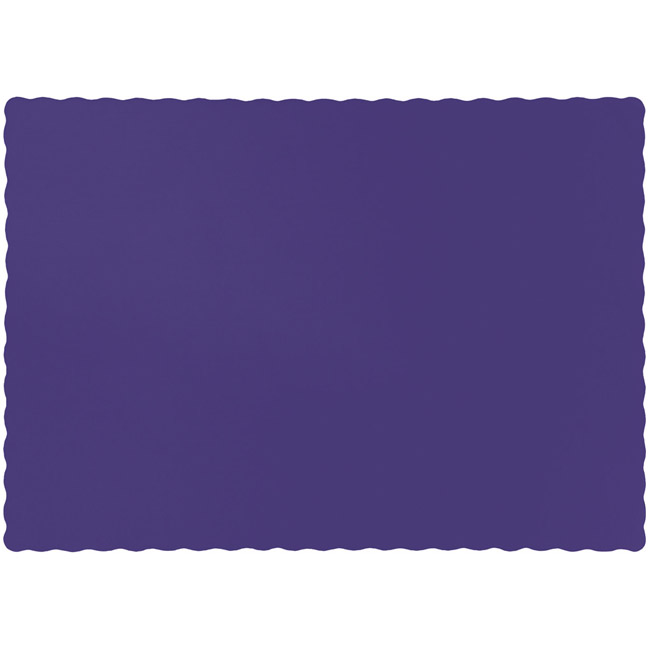 Purple Paper Placemats Party at Lewis Elegant Party Supplies, Plastic
