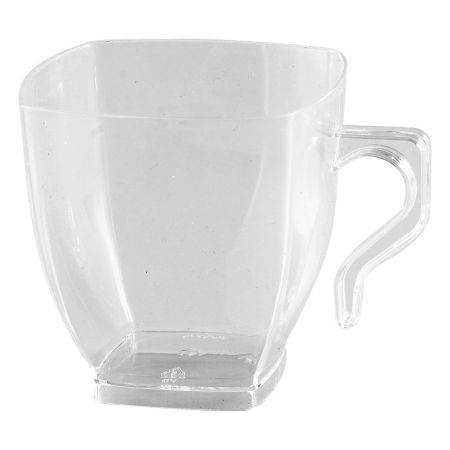Square Clear 8 oz Plastic Coffee Cups: Party at Lewis Elegant Party  Supplies, Plastic Dinnerware, Paper Plates and Napkins