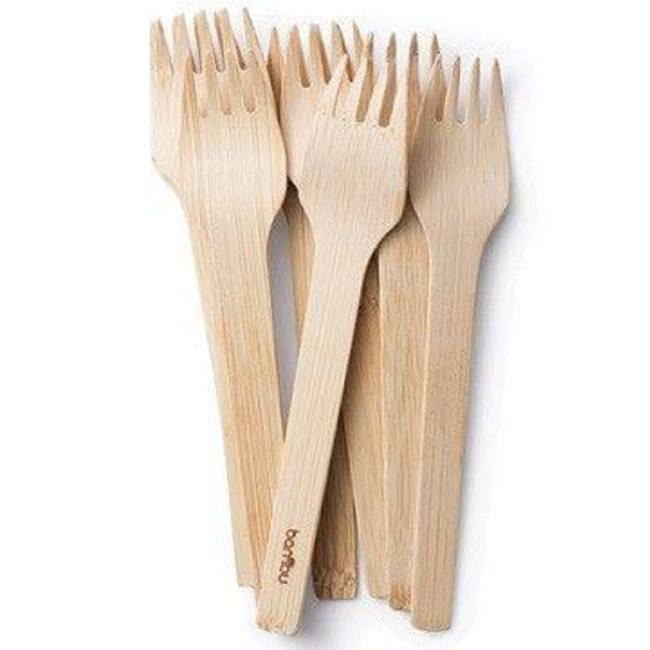 Veneerware Natural Bamboo Bulk Forks Party at Lewis Elegant Party