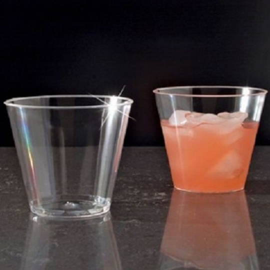 Party Essentials Miniware Mini Plastic Margarita Glasses, Clear