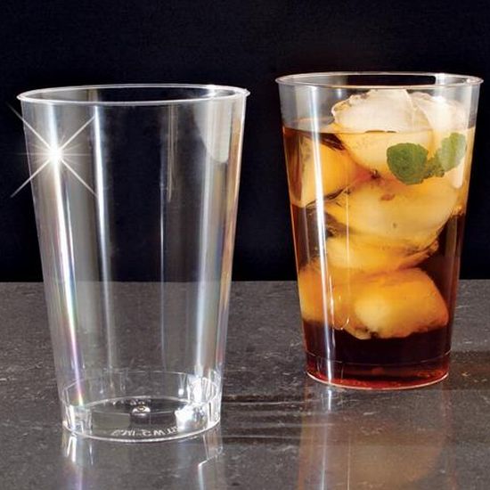 Clearware 12 oz Plastic Glasses Party at Lewis Elegant Party Supplies