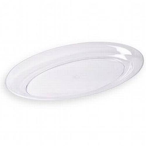 Clear Oval Plastic Serving Tray 12 X 8, White Plastic Round Serving Tray