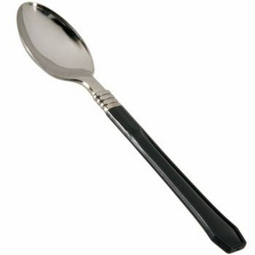 Reflections Duet Elegant Plastic Spoons Black Handle Party at Lewis