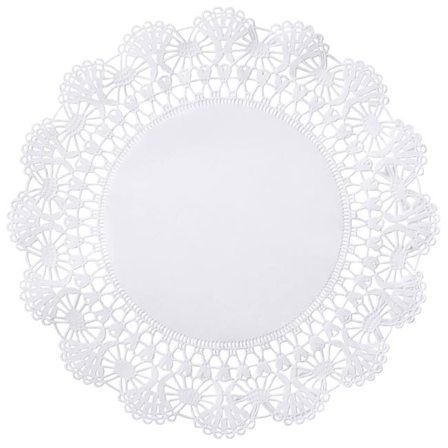 Cambridge Lace Paper 12inch Doilies, White Party at Lewis Elegant