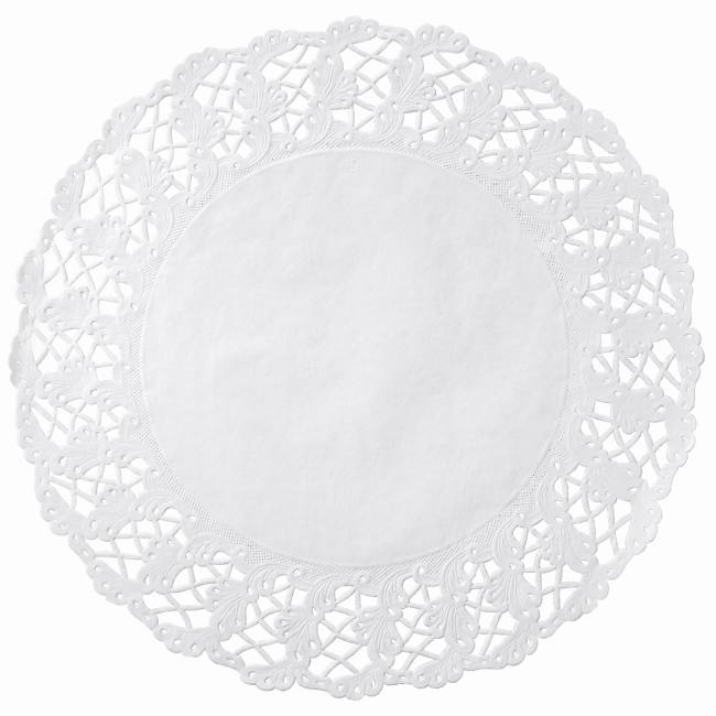 Kenmore Lace Paper 14inch Doilies, White Party at Lewis Elegant Party