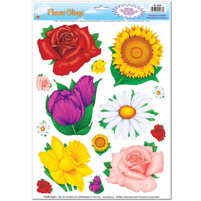 Flower Window Window Clings Party at Lewis Elegant Party Supplies