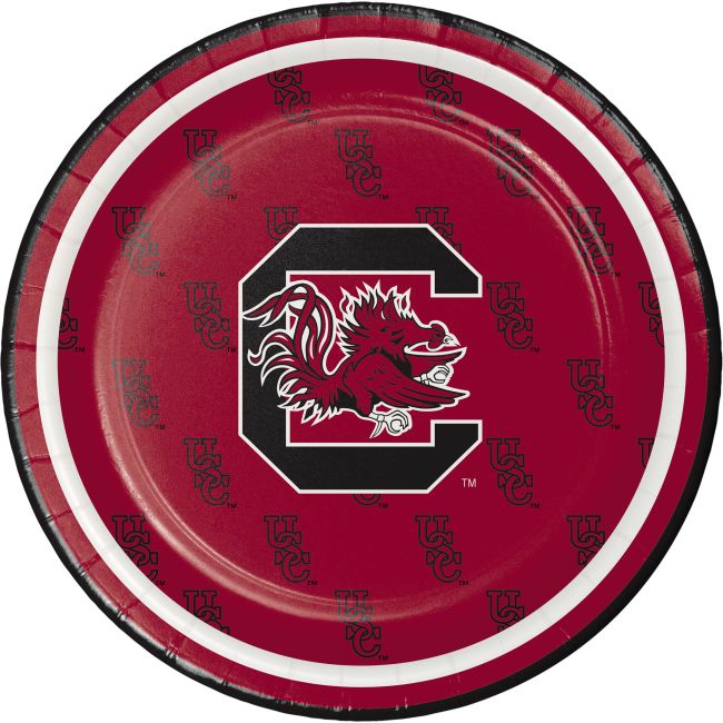 South Carolina Gamecocks 7Inch Plates Party at Lewis Elegant Party