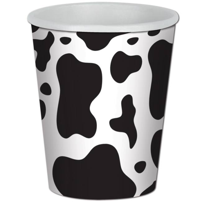 Cow Print 9oz Hot/Cold Cups: Party at Lewis Elegant Party Supplies ...