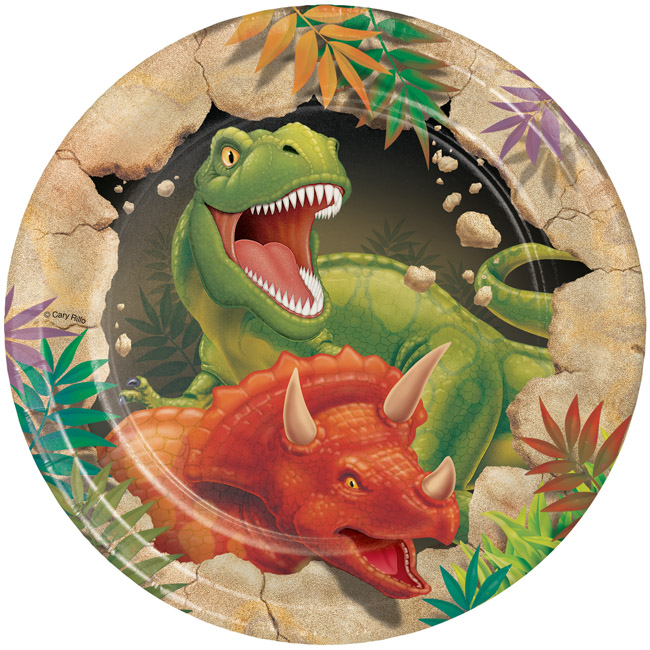 Dino Blast 7inch Plates Party at Lewis Elegant Party Supplies