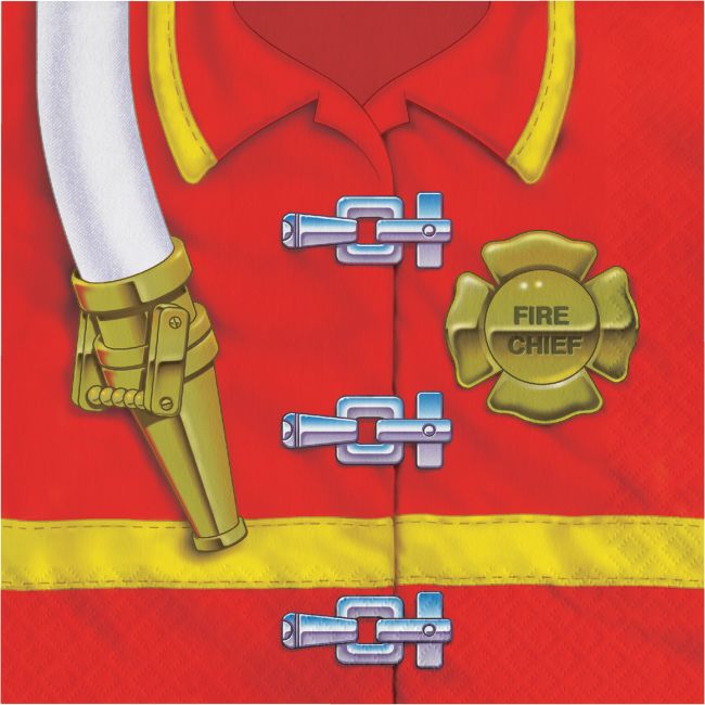 Firefighter 3-Ply Lunch Napkins: Party at Lewis Elegant Party Supplies, Plastic Dinnerware ...