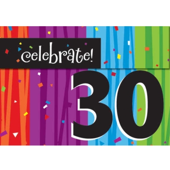 Milestone Celebration 30th Birthday Fold-Over Invitations: Party at ...