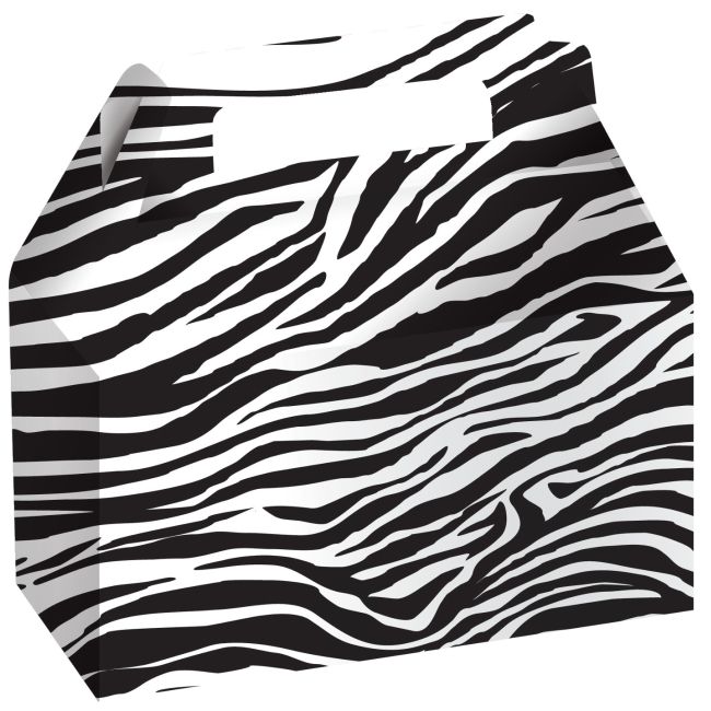 Animal Print Zebra Cookie/Candy Boxes: Animal Print Zebra