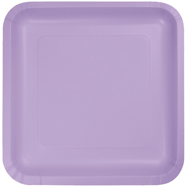 Lavender 9inch Square Deep Dish Paper Plates Party at Lewis Elegant Party Supplies, Plastic