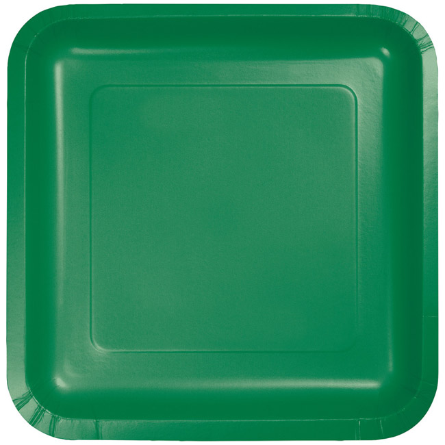 Rainbow Creative Converting 415972 Luncheon 8-Count 7-Inch Square Paper Dessert Plates 