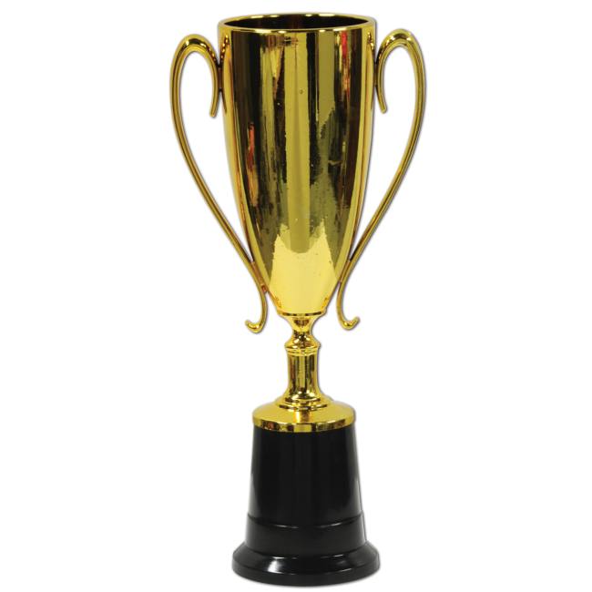 Trophy Cup Gold Plastic Award Party at Lewis Elegant Party Supplies