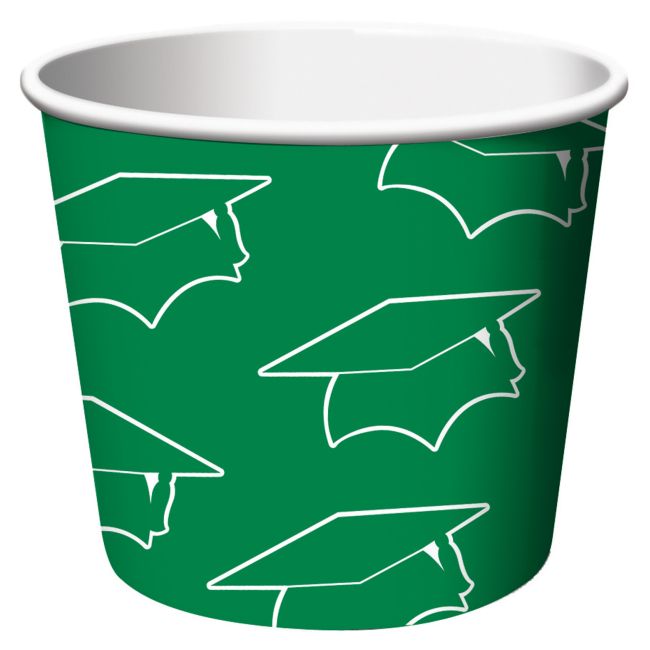 School Colors Graduation Treat Cups Green Party at Lewis Elegant Party