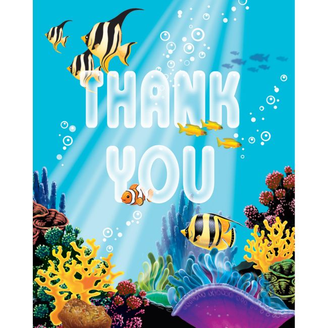 Ocean Party Thank You Cards Party at Lewis Elegant Party