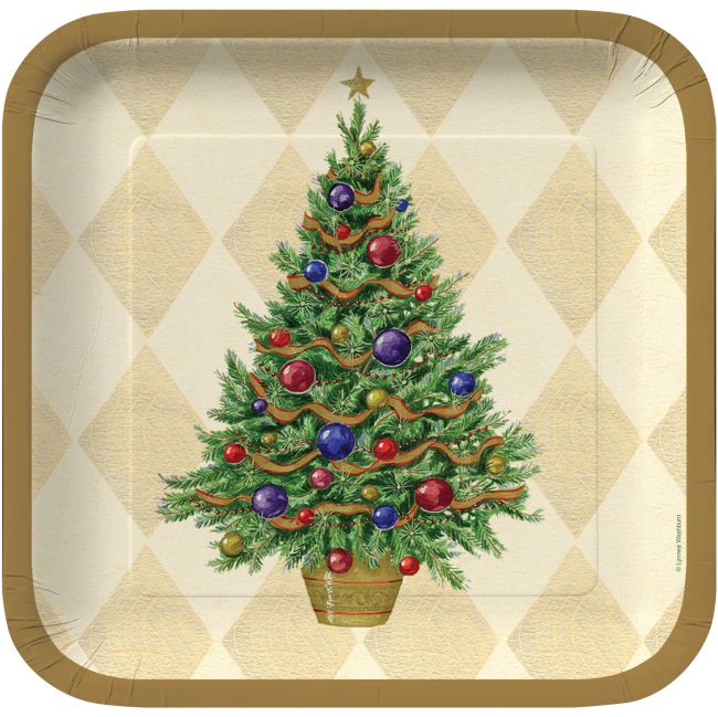 Spruced Up Deep Dish 7inch Plates Party at Lewis Elegant Party