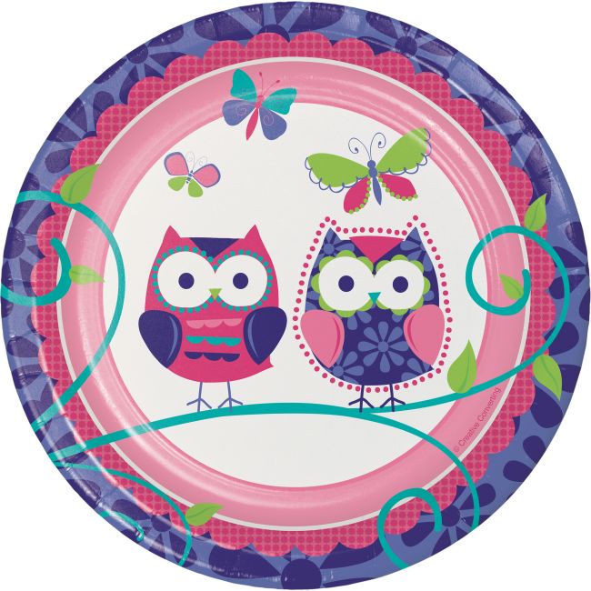 Owl Pal 7inch Plates Party at Lewis Elegant Party Supplies, Plastic
