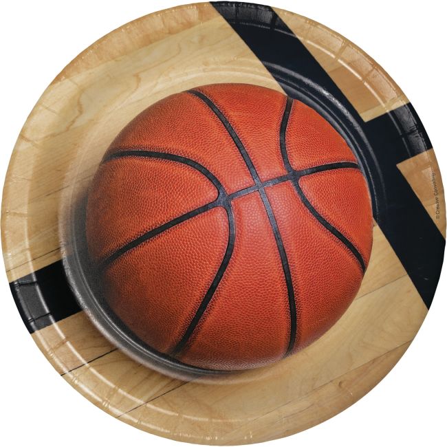 Sports Fanatic Basketball 9inch Plates Party at Lewis Elegant Party