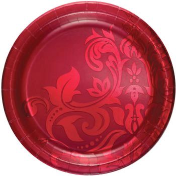 Ruby 40th Anniversary 10.25-inch Foil Plates: Party at Lewis Elegant ...