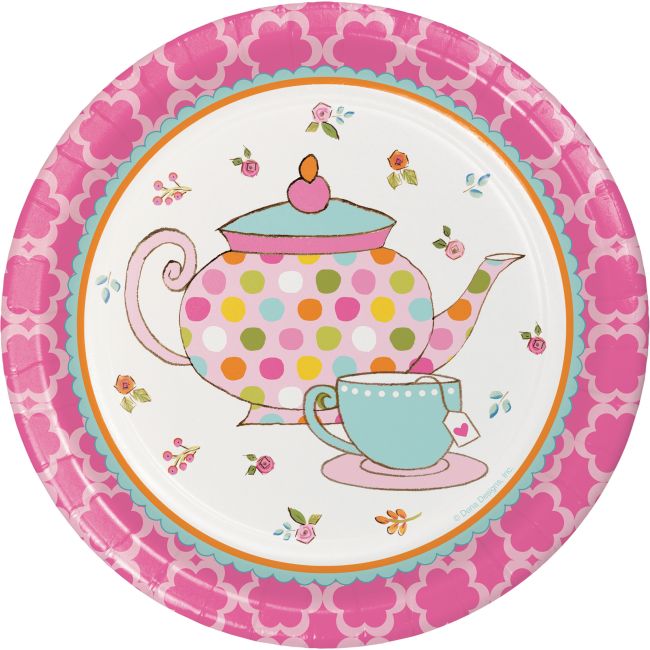 Tea Time 7inch Plates Party at Lewis Elegant Party Supplies, Plastic