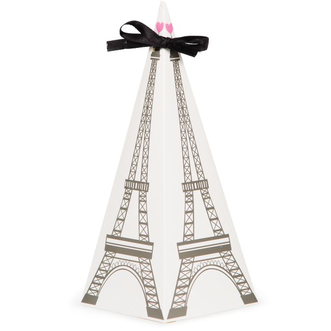 Party in Paris Cone Shaped Eiffel Tower Favor Boxes Party at Lewis