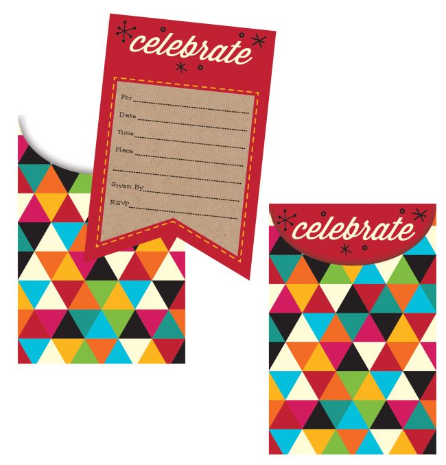 Birthday Kraft Pop-Up Invitations: Party at Lewis Elegant Party