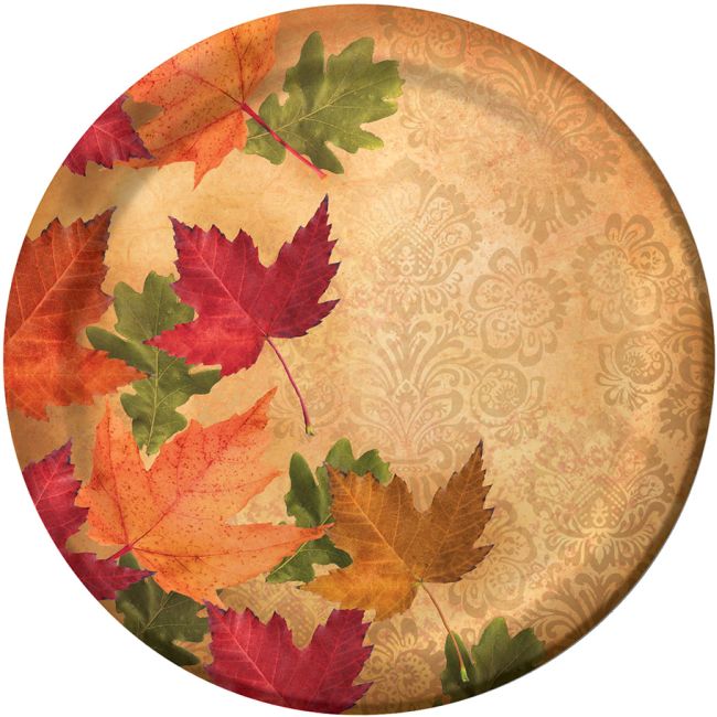 Autumn's Elegance 9inch Plates Party at Lewis Elegant Party Supplies