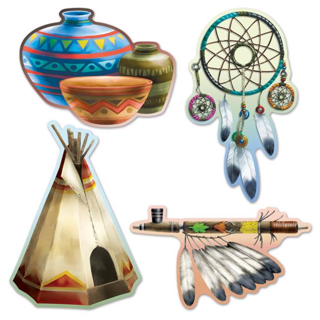 Native American Cutouts: Party at Lewis Elegant Party Supplies, Plastic ...