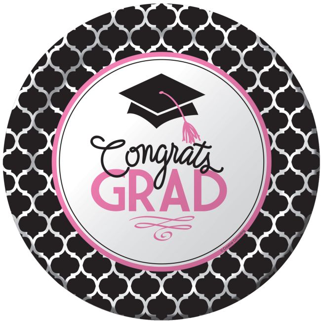 Glamorous Grad 9-inch Plates: Party at Lewis Elegant Party Supplies ...