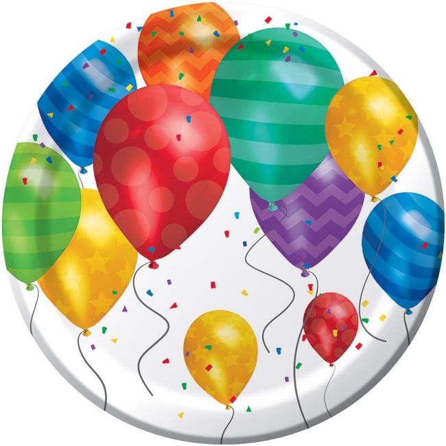 Balloon Blast 7inch Plates Party at Lewis Elegant Party Supplies