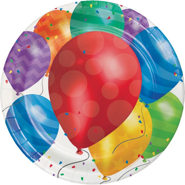 Balloon Blast 9inch Plates Party at Lewis Elegant Party Supplies