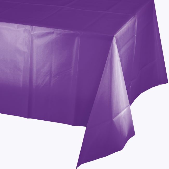Amethyst Plastic Banquet Tablecloth Party at Lewis Elegant Party Supplies, Plastic Dinnerware