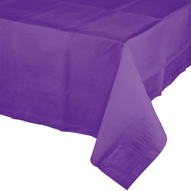 Amethyst 2/Ply Poly Paper Banquet Tablecloth Party at Lewis Elegant Party Supplies, Plastic