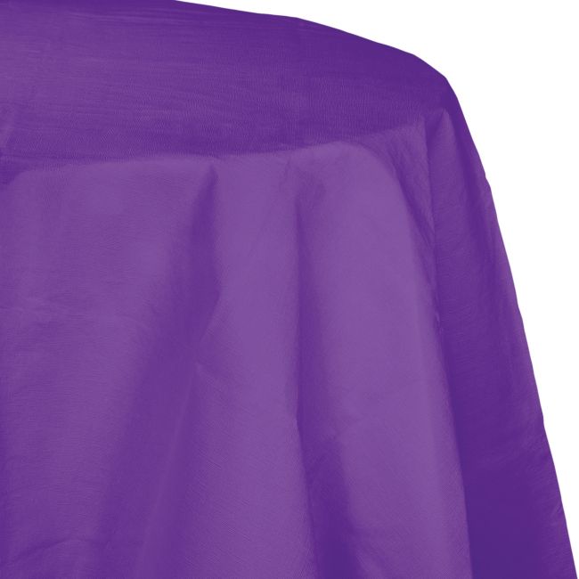 Amethyst 2/Ply Poly Paper Round Tablecloth Party at Lewis Elegant