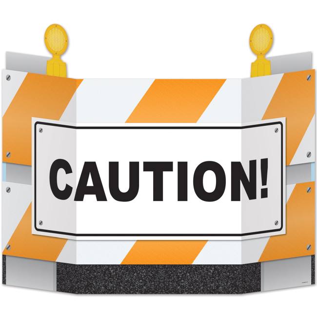 StandUp Cardboard Construction Barricade Party at Lewis Elegant Party