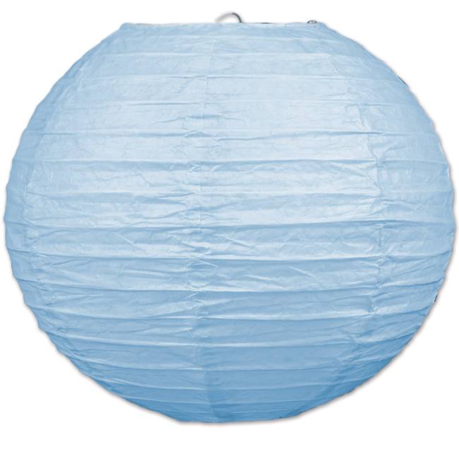 Light Blue Paper Lanterns 9.5inch Party at Lewis Elegant Party