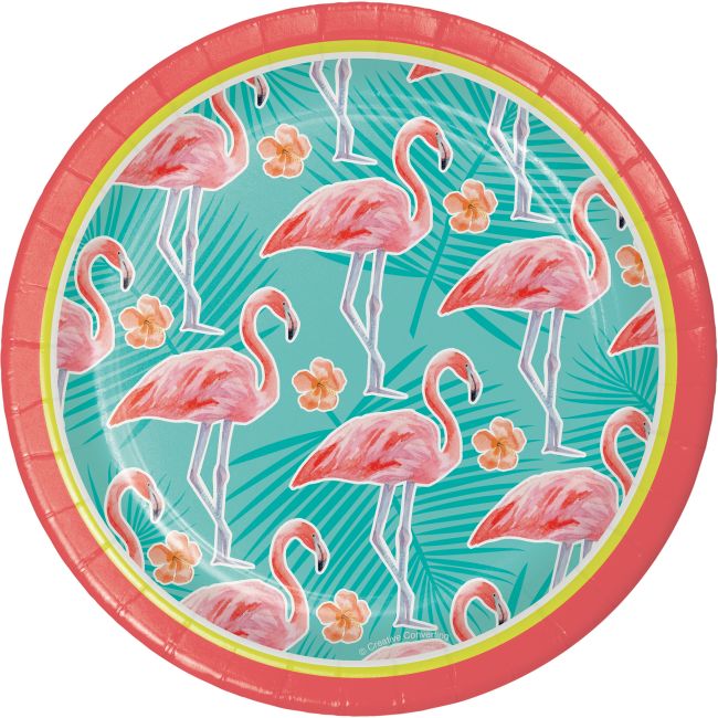 Island Oasis Flamingo 7-inch Plates: Party at Lewis Elegant Party ...