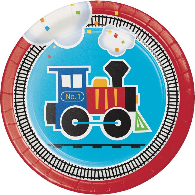 All Aboard the Train 7inch Plates Party at Lewis Elegant Party