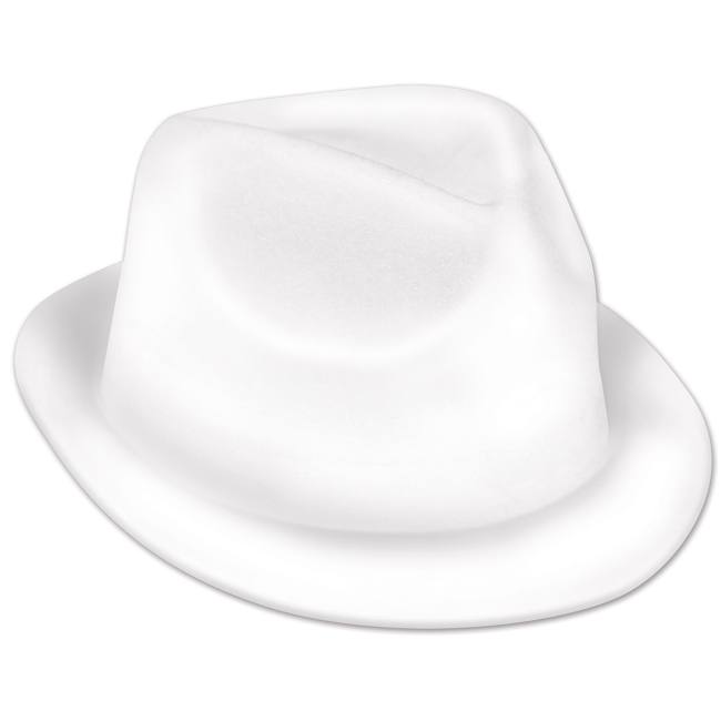 White Velour Chairman Hat: Party at Lewis Elegant Party Supplies ...